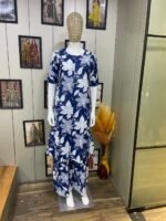 GoSriKi Women's Rayon Viscose Straight Printed Plaza Pair Set - Image 2