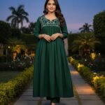 Embroidered A-line Kurti for Women | Kurta for Women