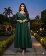 Embroidered A-line Kurti for Women | Kurta for Women