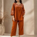 slub cotton work cordset
