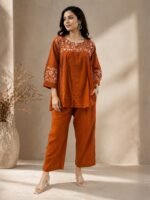 slub cotton work cordset